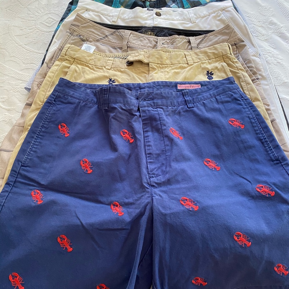 Men’s Lot of 8 36” Vineyard Vine, Brooks Brothers